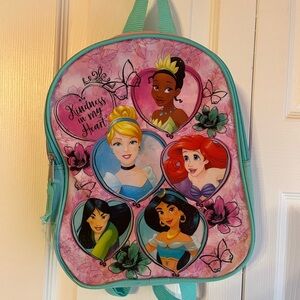 Disney Princess Backpack - Pink and Blue